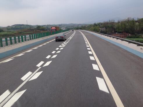 西安道路劃線效果圖