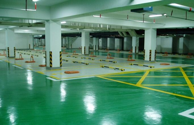 西安停車場設備地面涂漆